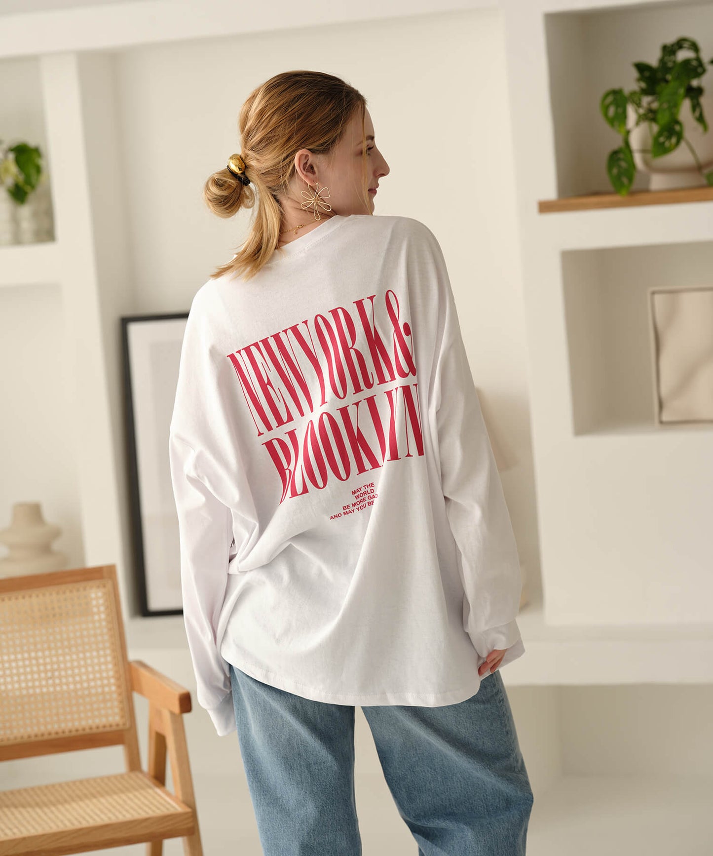 【MIA/ミア】バックプリントテキストPT・Tシャツ