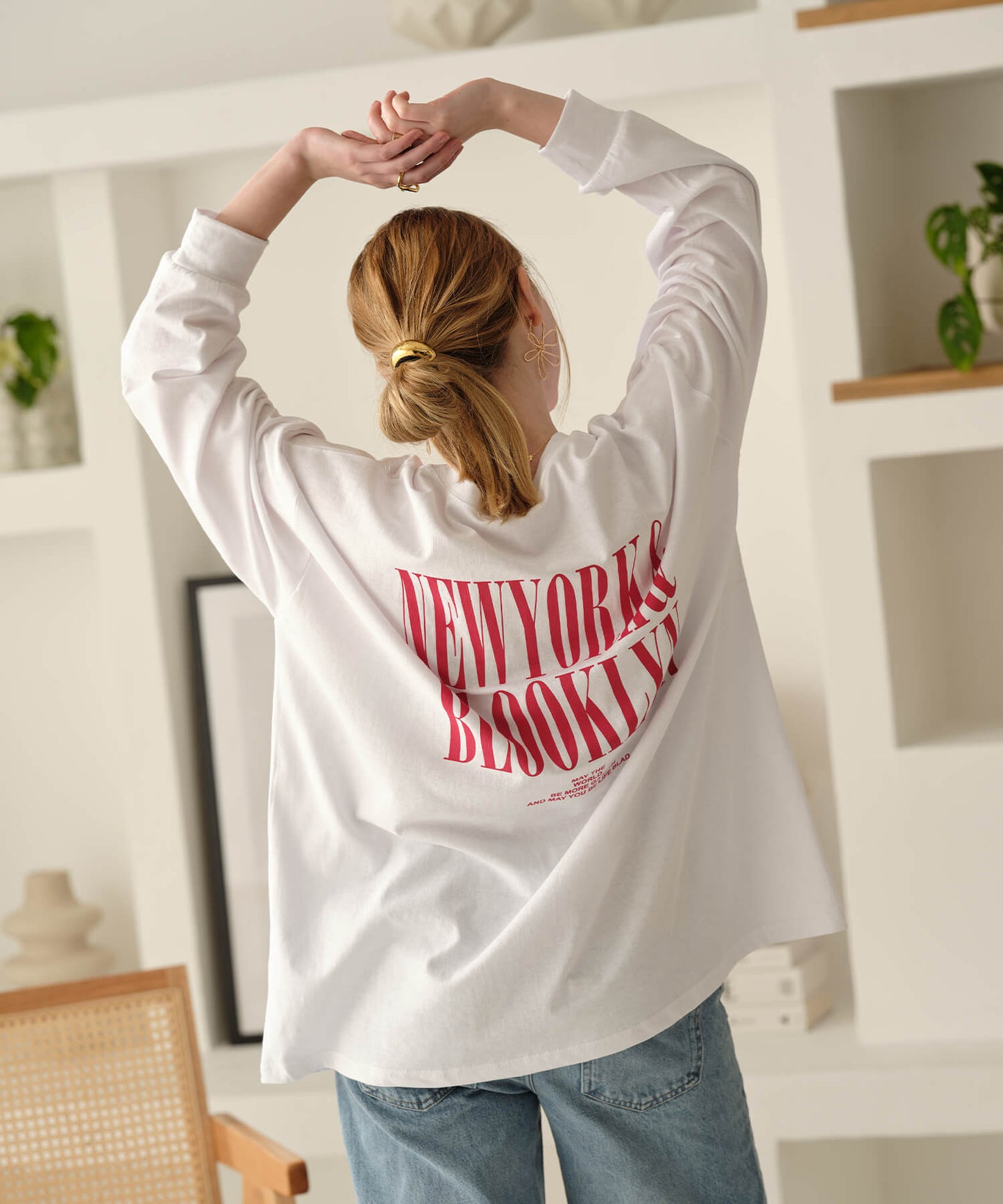 【MIA/ミア】バックプリントテキストPT・Tシャツ