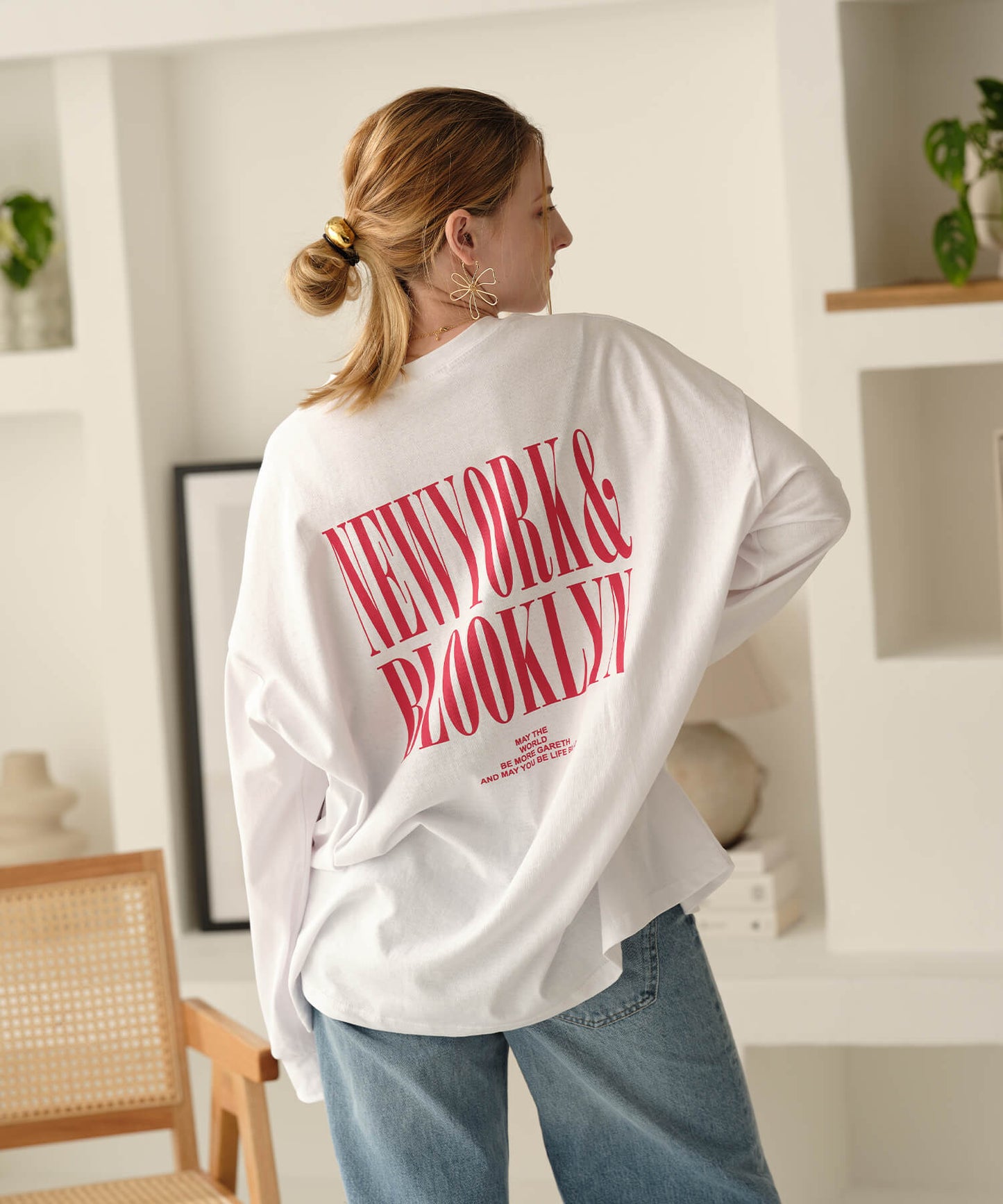 【MIA/ミア】バックプリントテキストPT・Tシャツ