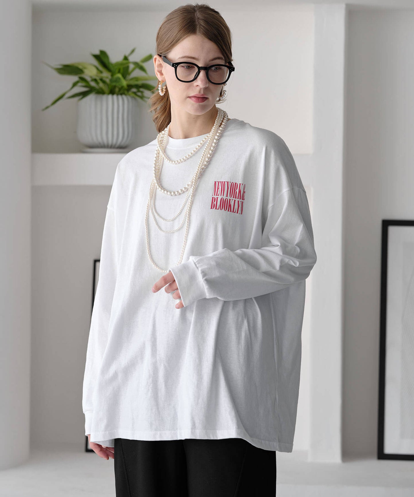 【MIA/ミア】バックプリントテキストPT・Tシャツ