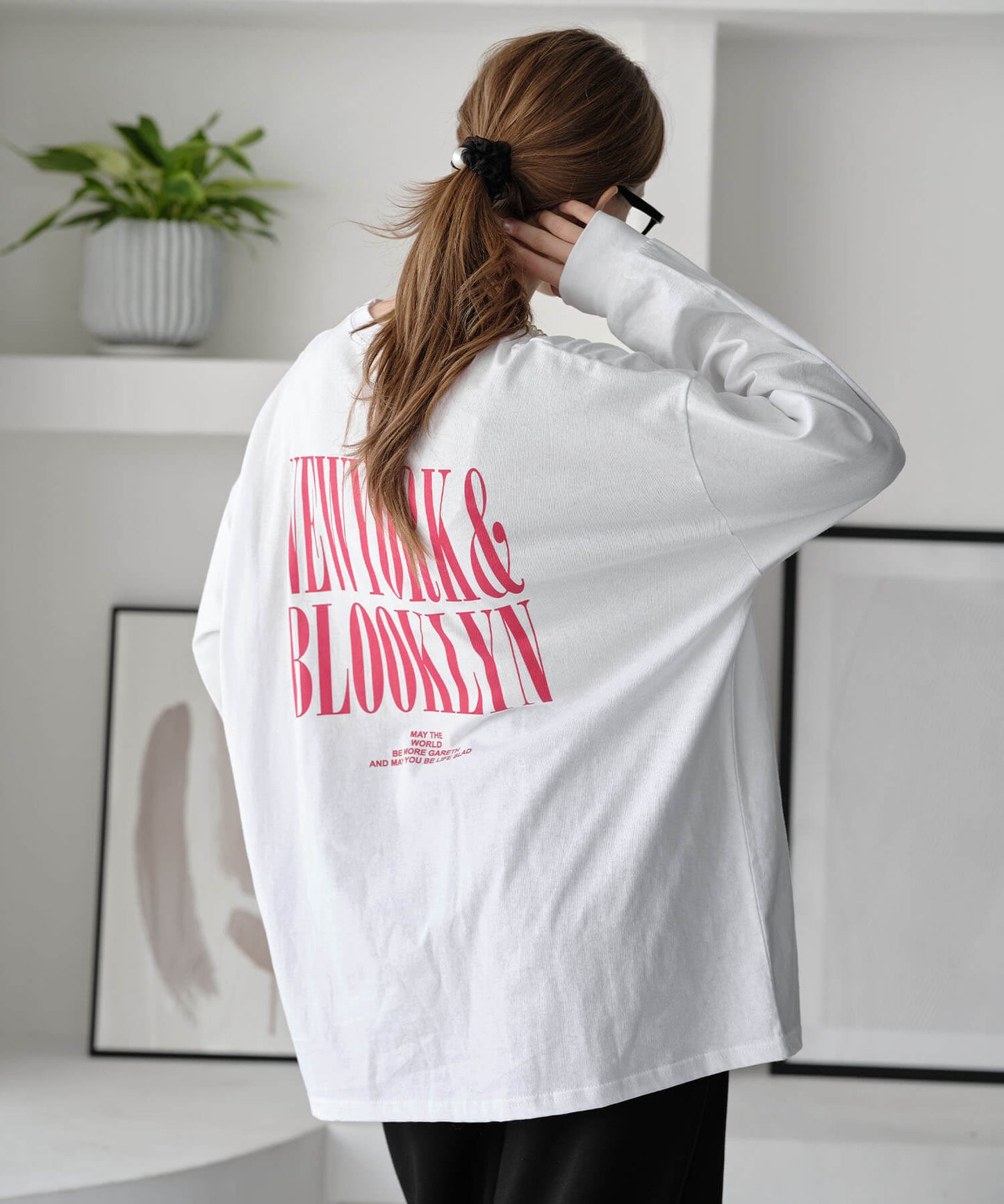 【MIA/ミア】バックプリントテキストPT・Tシャツ