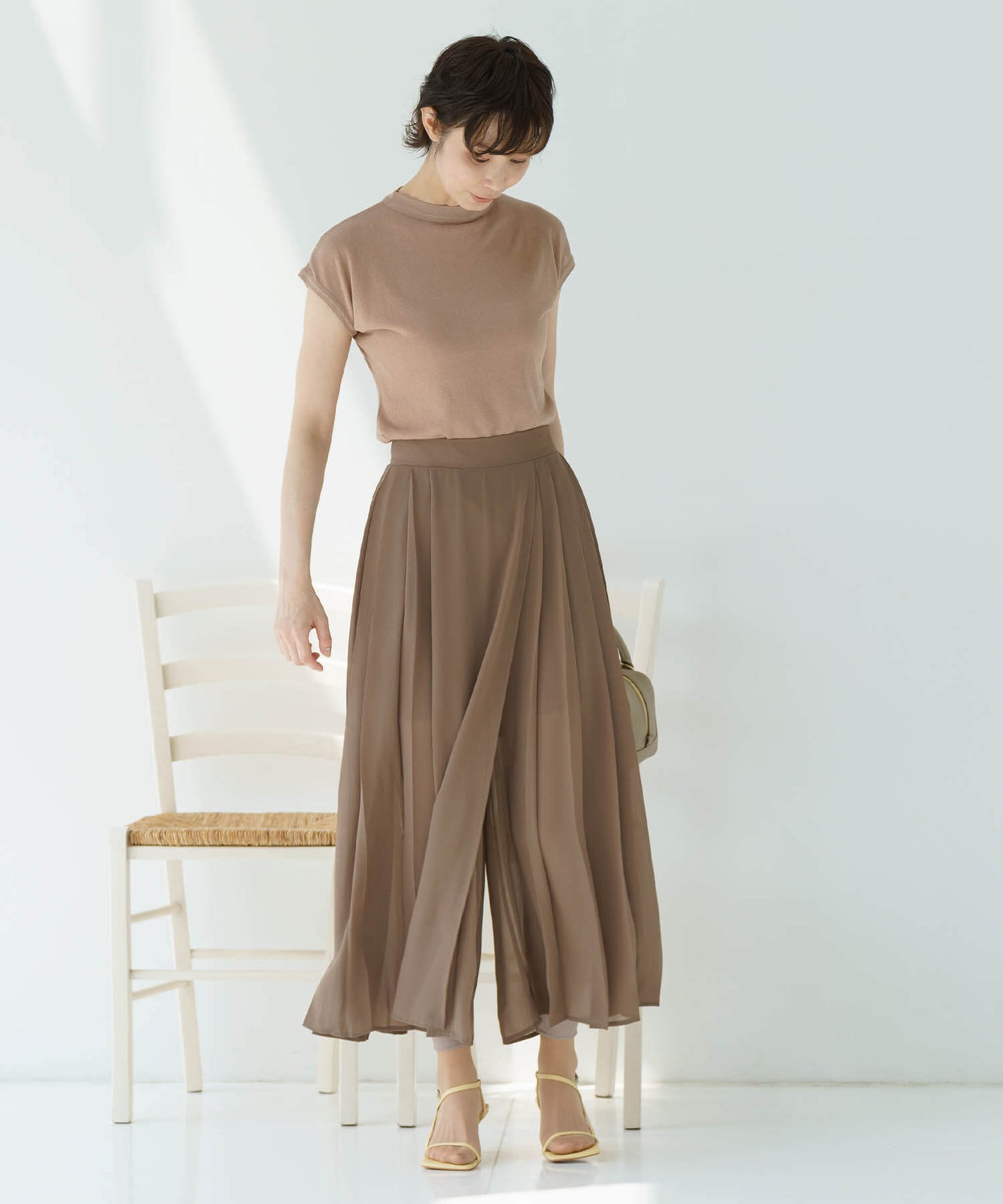 【tokidoki】爽やかラッププリーツキュロット