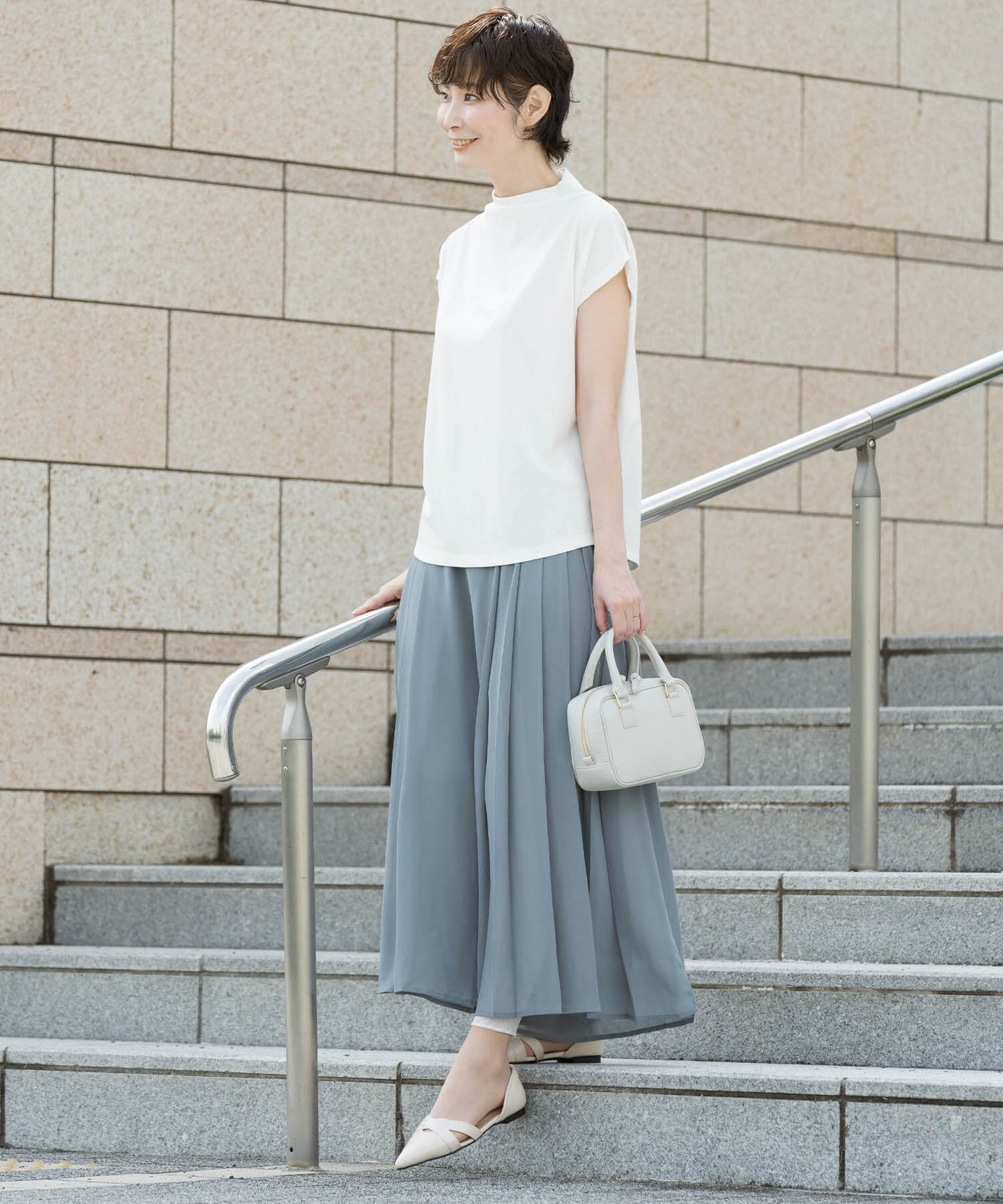 【tokidoki】爽やかラッププリーツキュロット