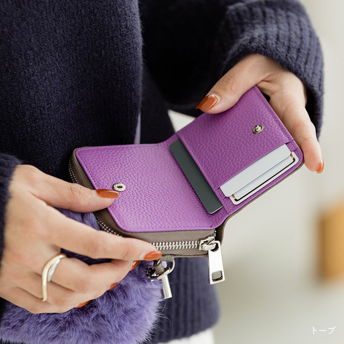 【ORNELLA/オルネラ】(BICO-21)リアルレザーバイカラースマートキー&カードケース