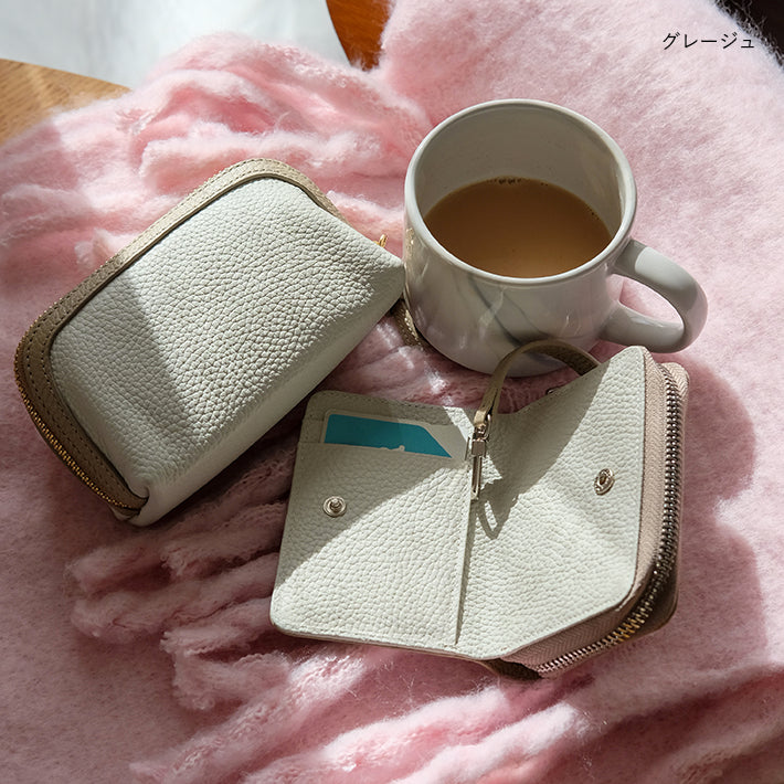 【ORNELLA/オルネラ】(BICO-21)リアルレザーバイカラースマートキー&カードケース