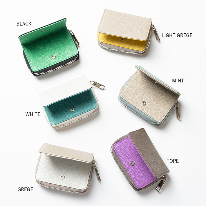 【ORNELLA/オルネラ】(BICO-21)リアルレザーバイカラースマートキー&カードケース
