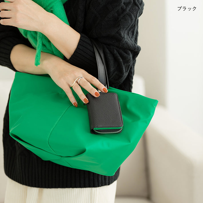 【ORNELLA/オルネラ】(BICO-21)リアルレザーバイカラースマートキー&カードケース