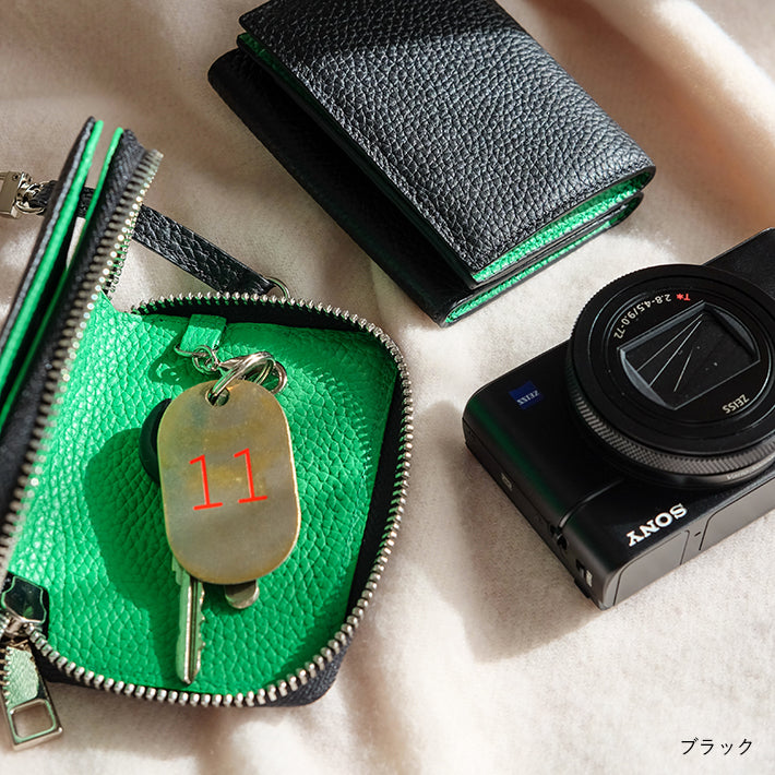【ORNELLA/オルネラ】(BICO-21)リアルレザーバイカラースマートキー&カードケース