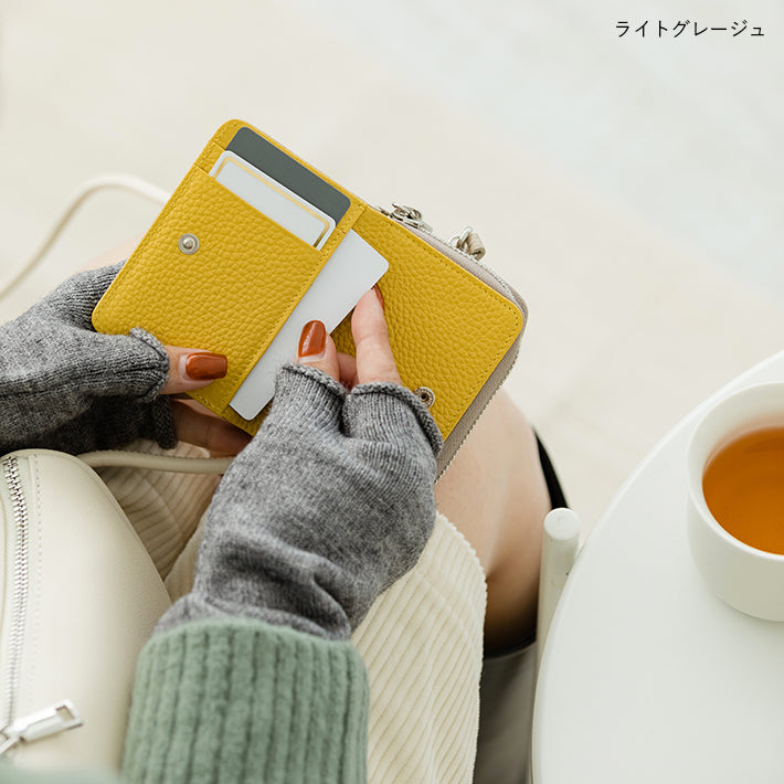 【ORNELLA/オルネラ】(BICO-21)リアルレザーバイカラースマートキー&カードケース