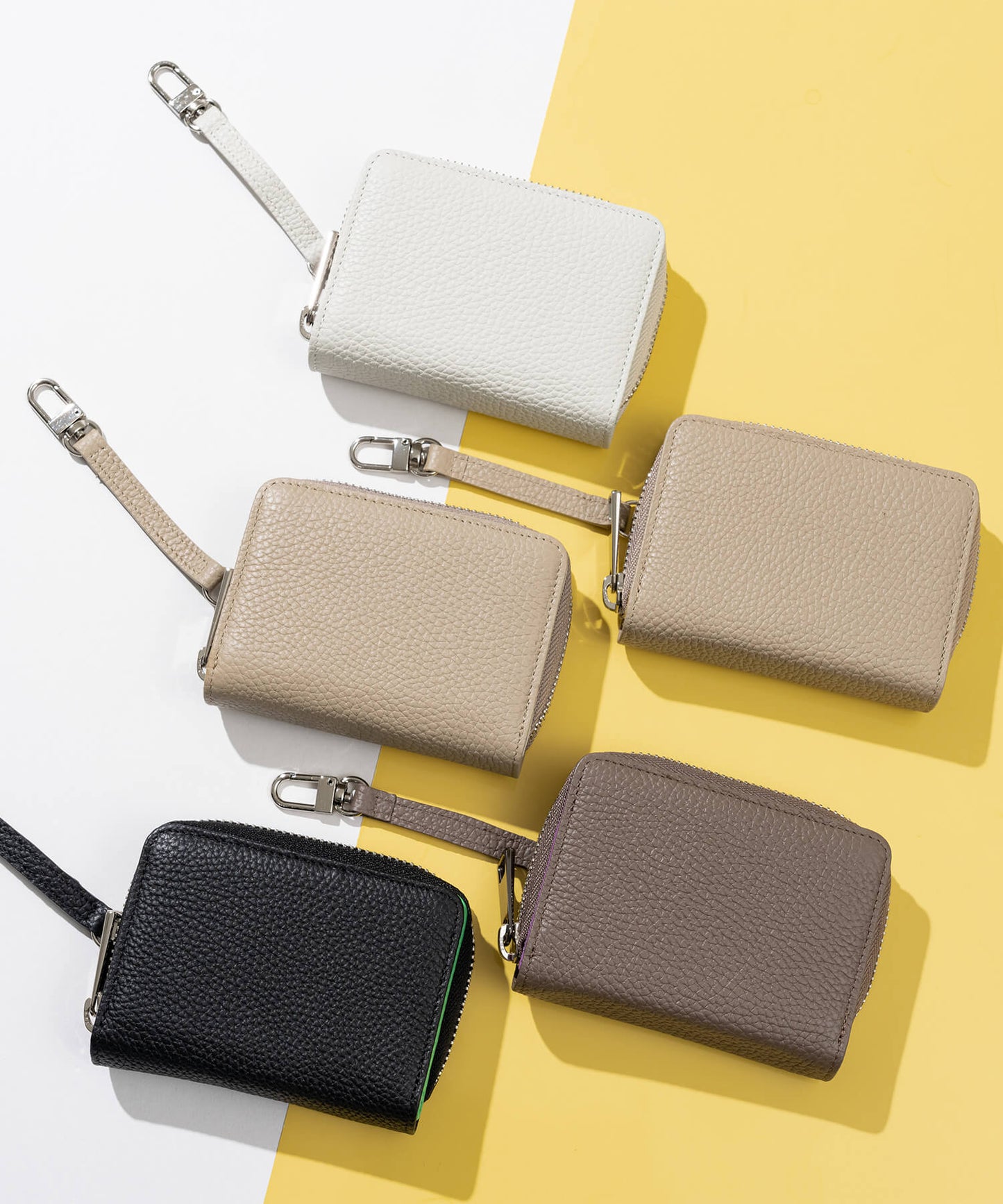 【ORNELLA/オルネラ】(BICO-21)リアルレザーバイカラースマートキー&カードケース