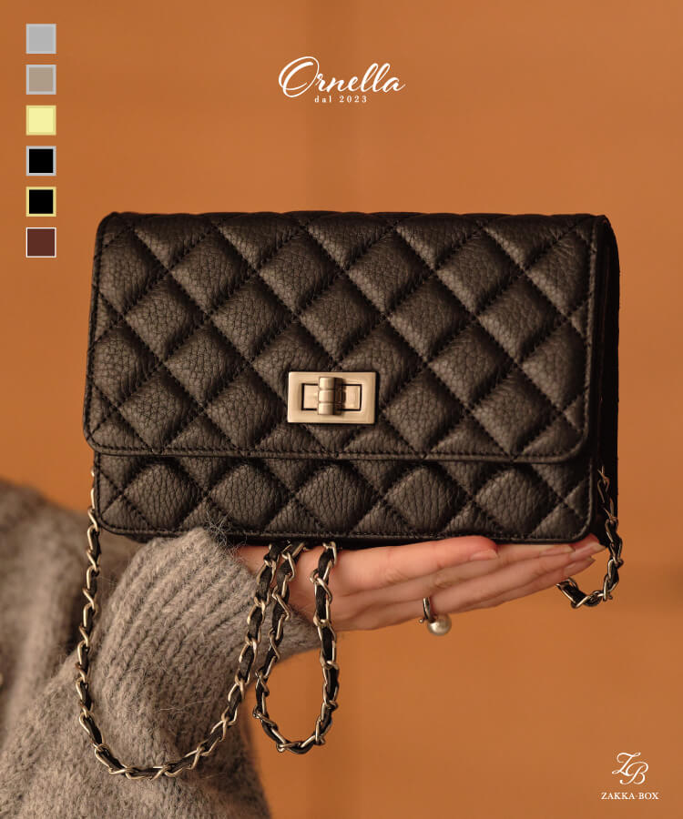 【新作早割★10%OFF】【ORNELLA/オルネラ】(NOVE-23)キルティングウォレットポシェット