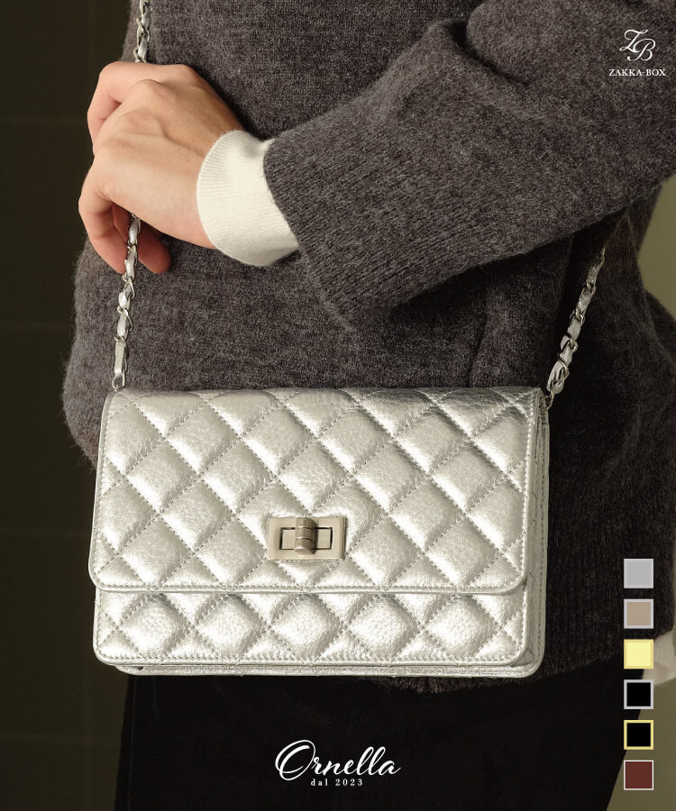 ORNELLA/オルネラ】(NOVE-23)キルティングウォレットポシェット