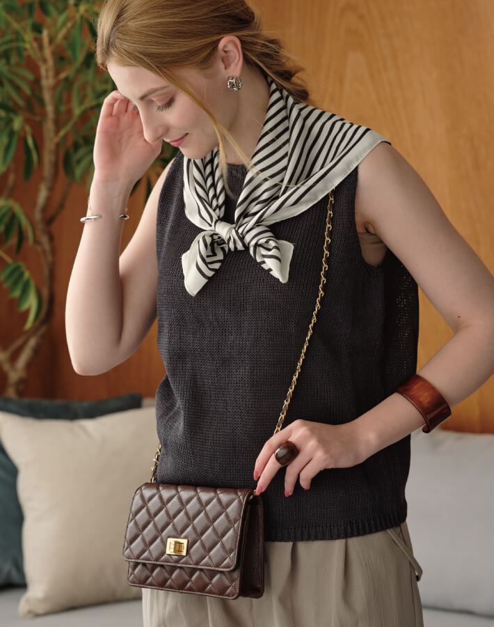 【新作早割★10%OFF】【ORNELLA/オルネラ】(NOVE-23)キルティングウォレットポシェット