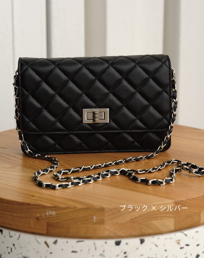 【ORNELLA/オルネラ】(NOVE-23)キルティングウォレットポシェット