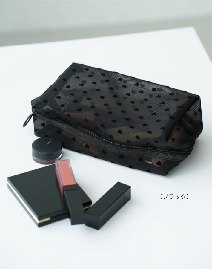 ハートフロッキーポーチM