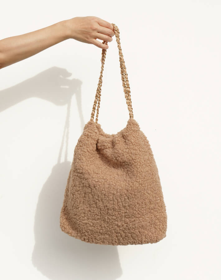 【SALE25%OFF】ボアチェーンバッグ