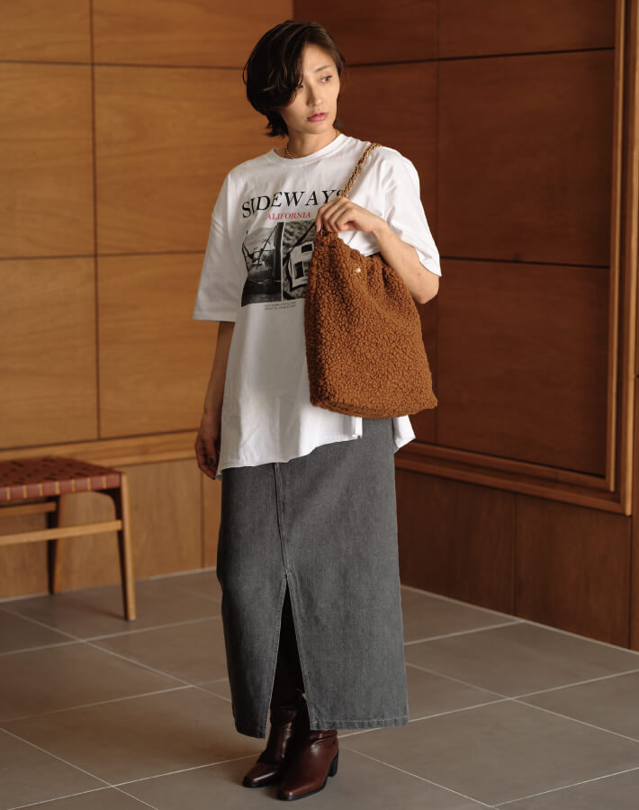 【新作早割★10%OFF】ボアチェーンバッグ