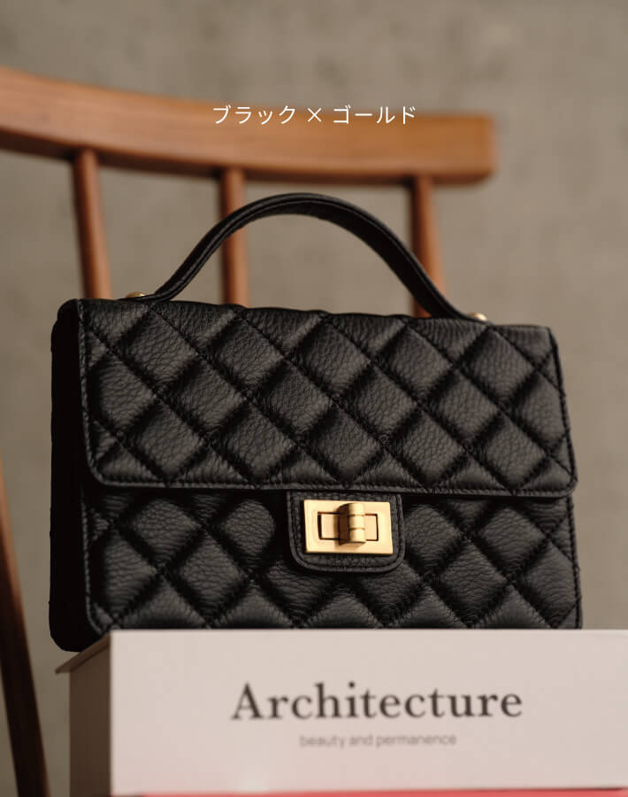 【新作早割★10%OFF】【ORNELLA/オルネラ】(NOVE-24)キルティングハンドルスマホポシェット