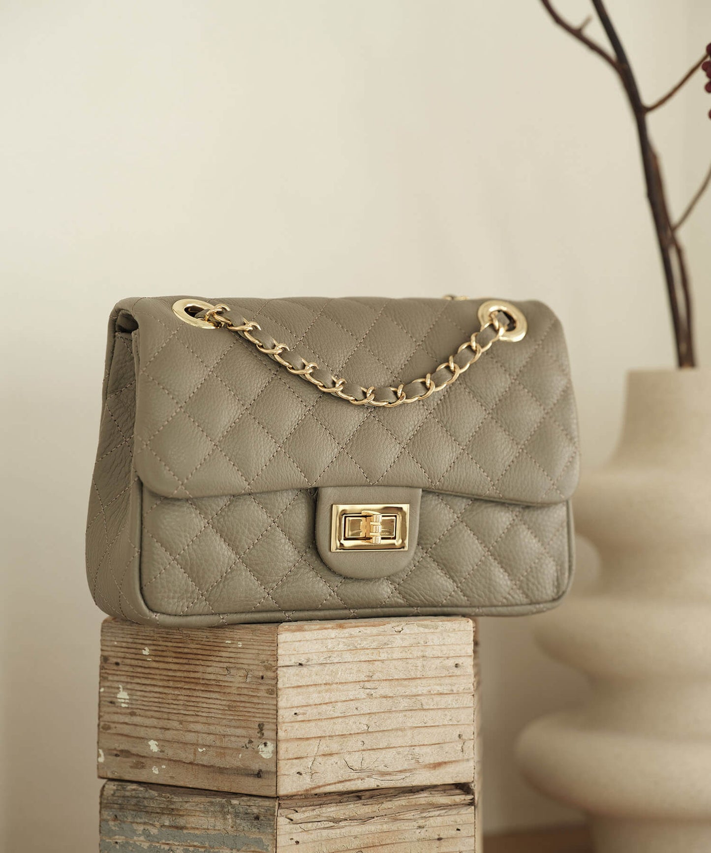 【新作早割★10%OFF】【ORNELLA/オルネラ】(NOVE-16)キルティングチェーンバッグM