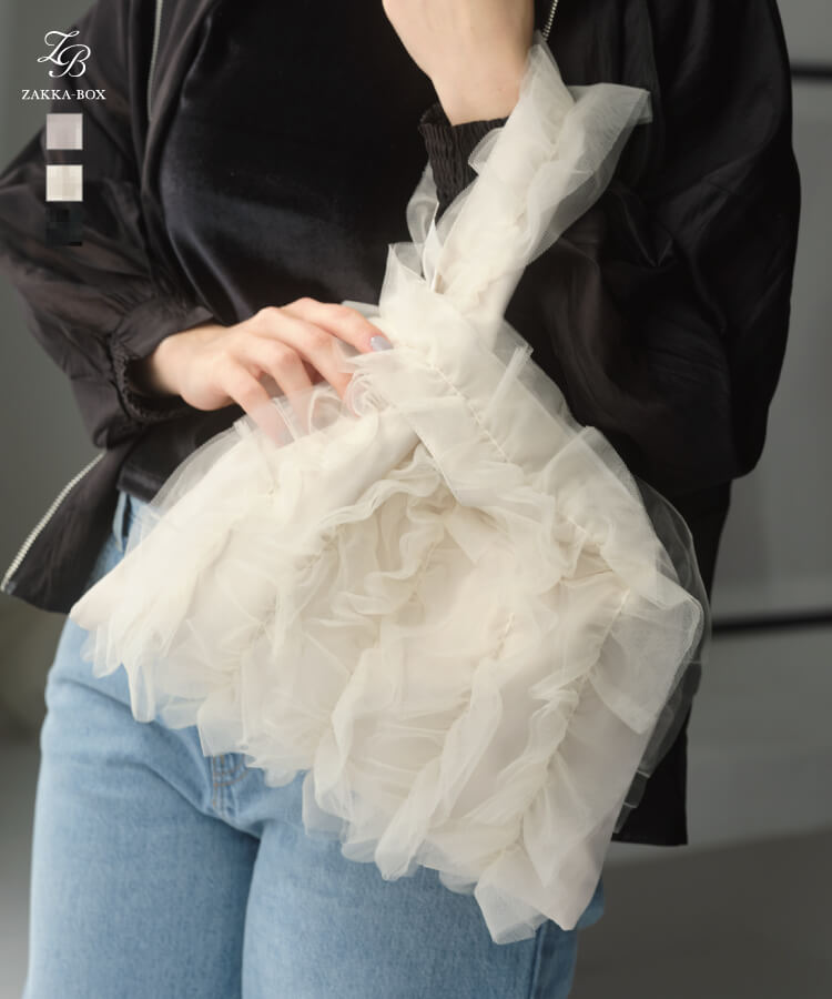 ZAKKA-BOX(ザッカボックス)】チュールフリルミニバッグ-- tokidoki