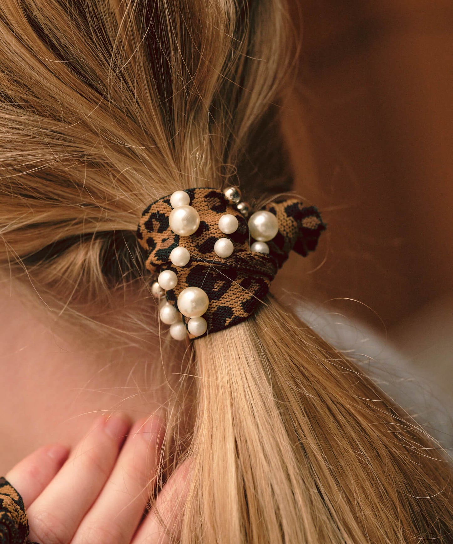 【ANOH】レオパードヘアゴム