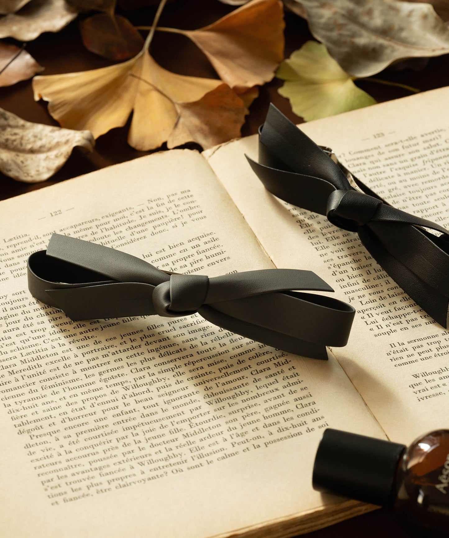 【ANOH】リボンバレッタ