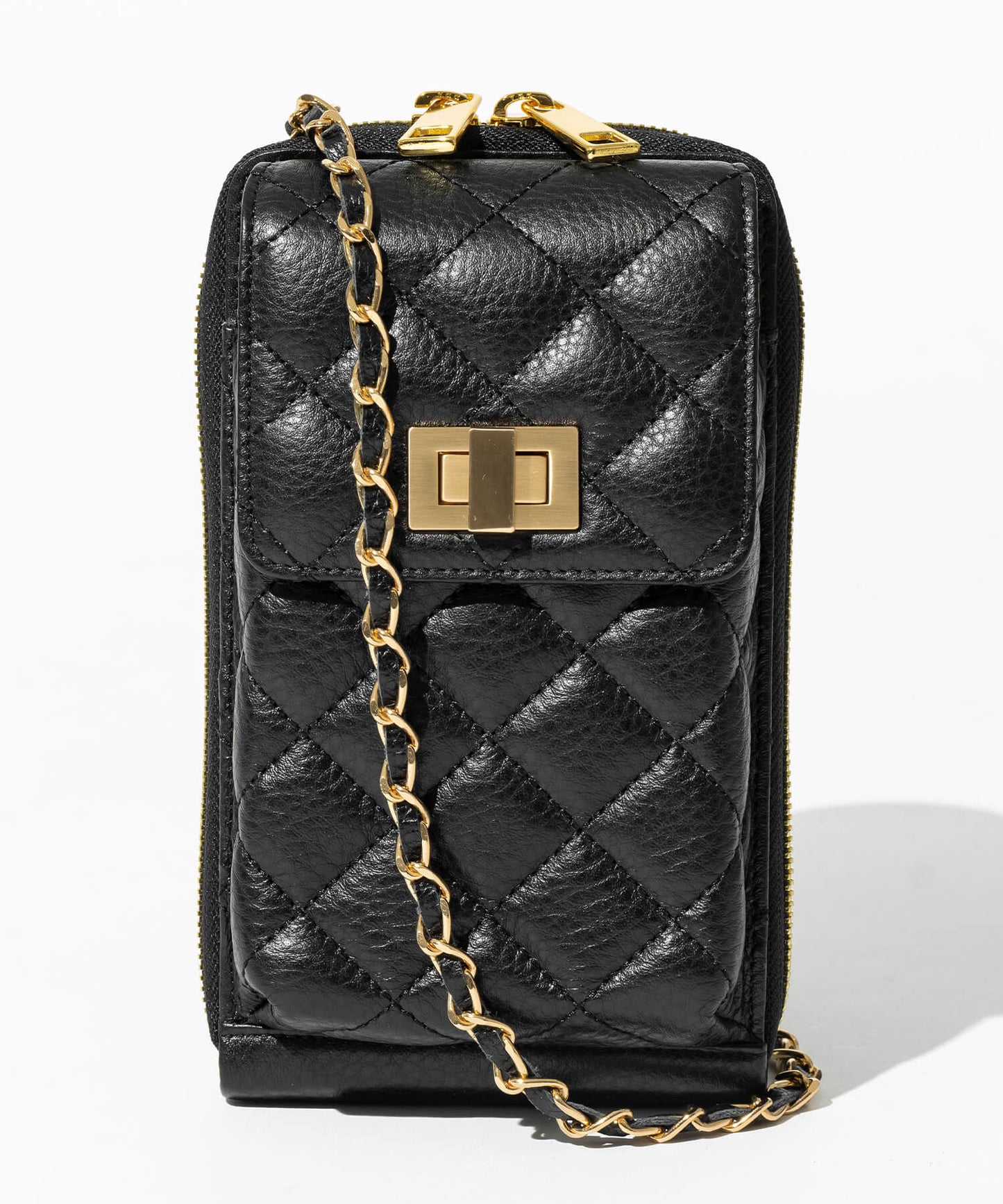 【新作早割★10%OFF】【ORNELLA/オルネラ】(NOVE-21-1)キルティングチェーンスマホウォレットポシェット