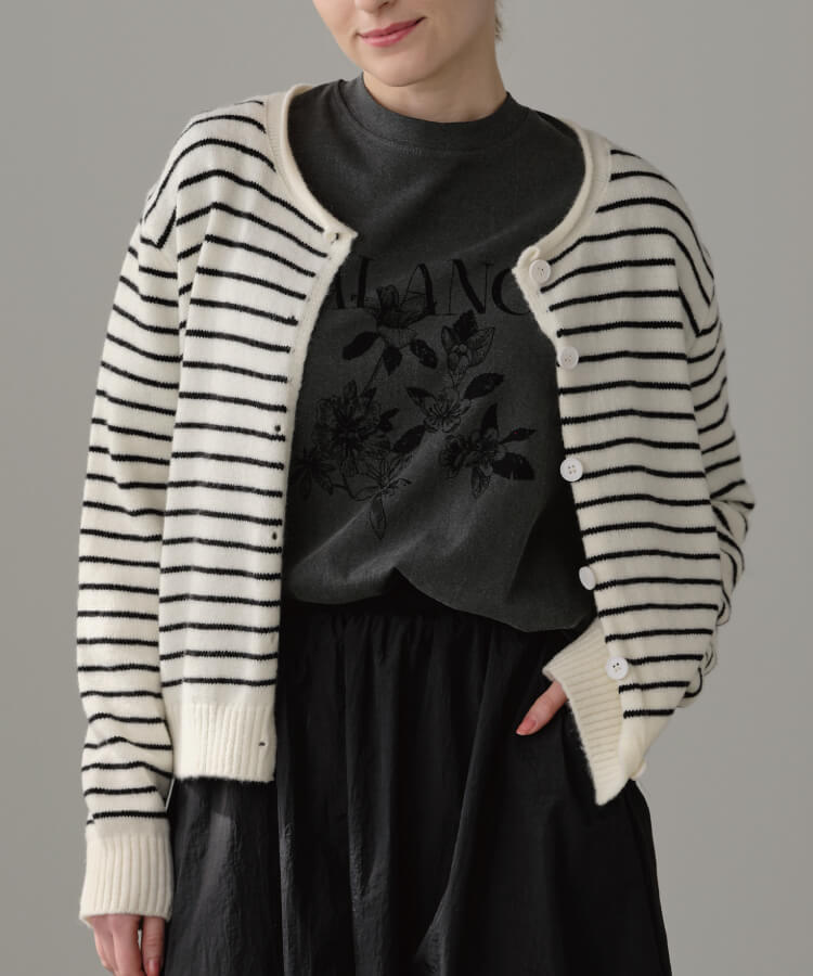 【MIA/ミア】ボーダーカーディガン