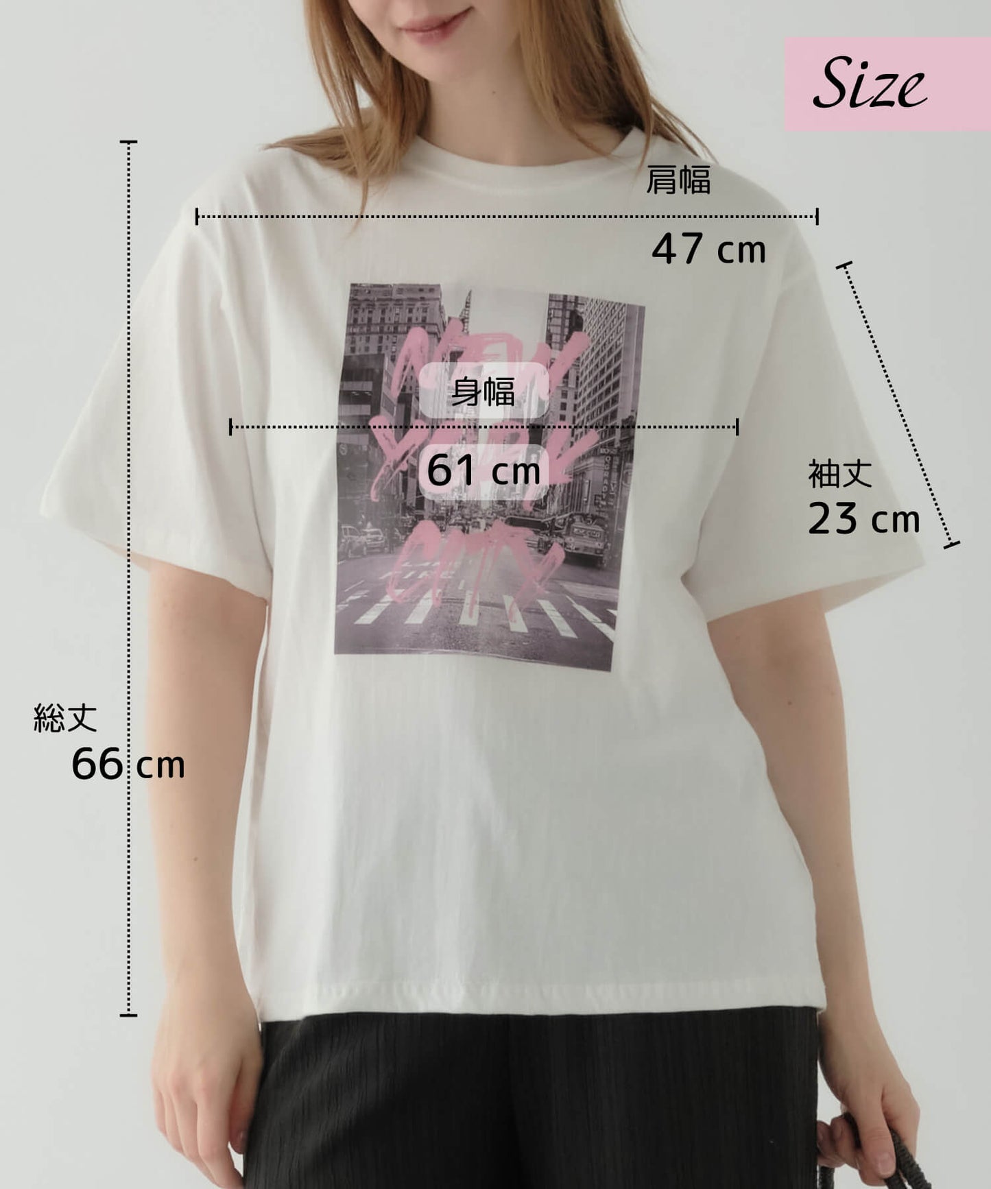 【10%OFF】【MIA/ミア】フォトプリントNY・Tシャツ