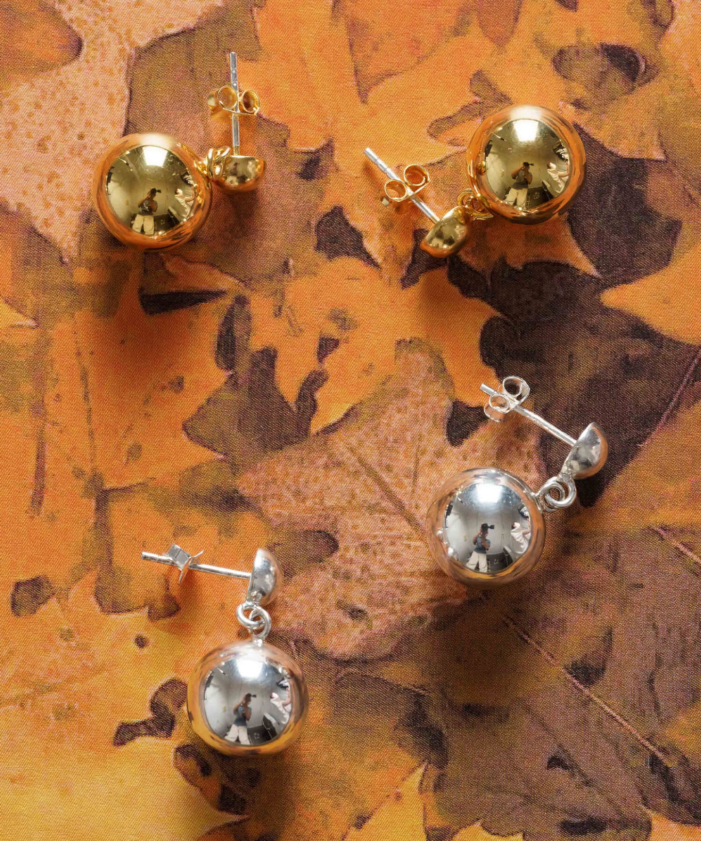 【ANOH】【Silver925】ボールピアス
