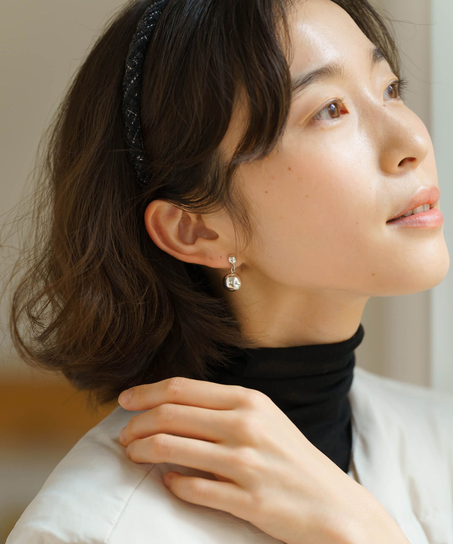【ANOH】【Silver925】ボールピアス