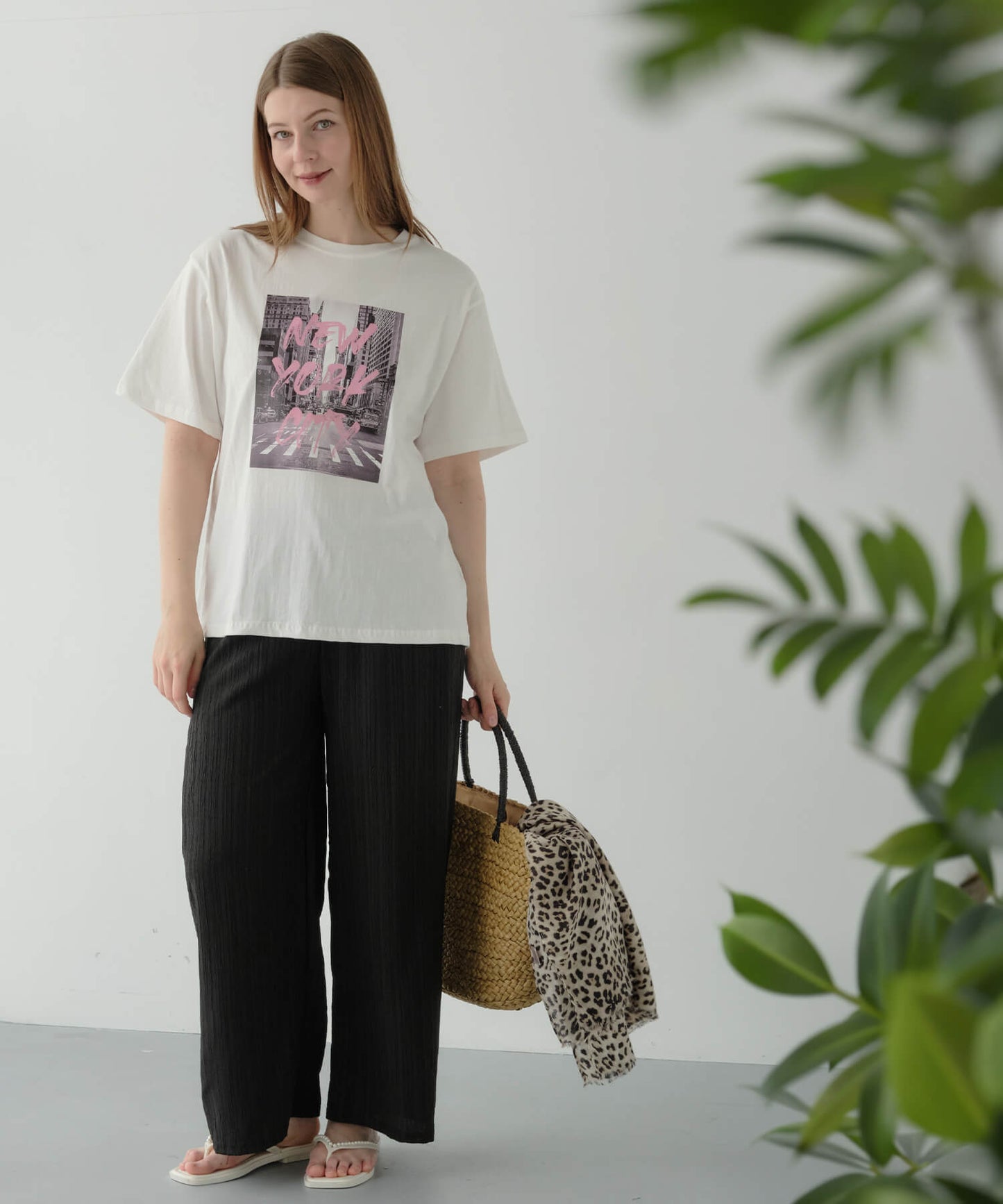 【10%OFF】【MIA/ミア】フォトプリントNY・Tシャツ