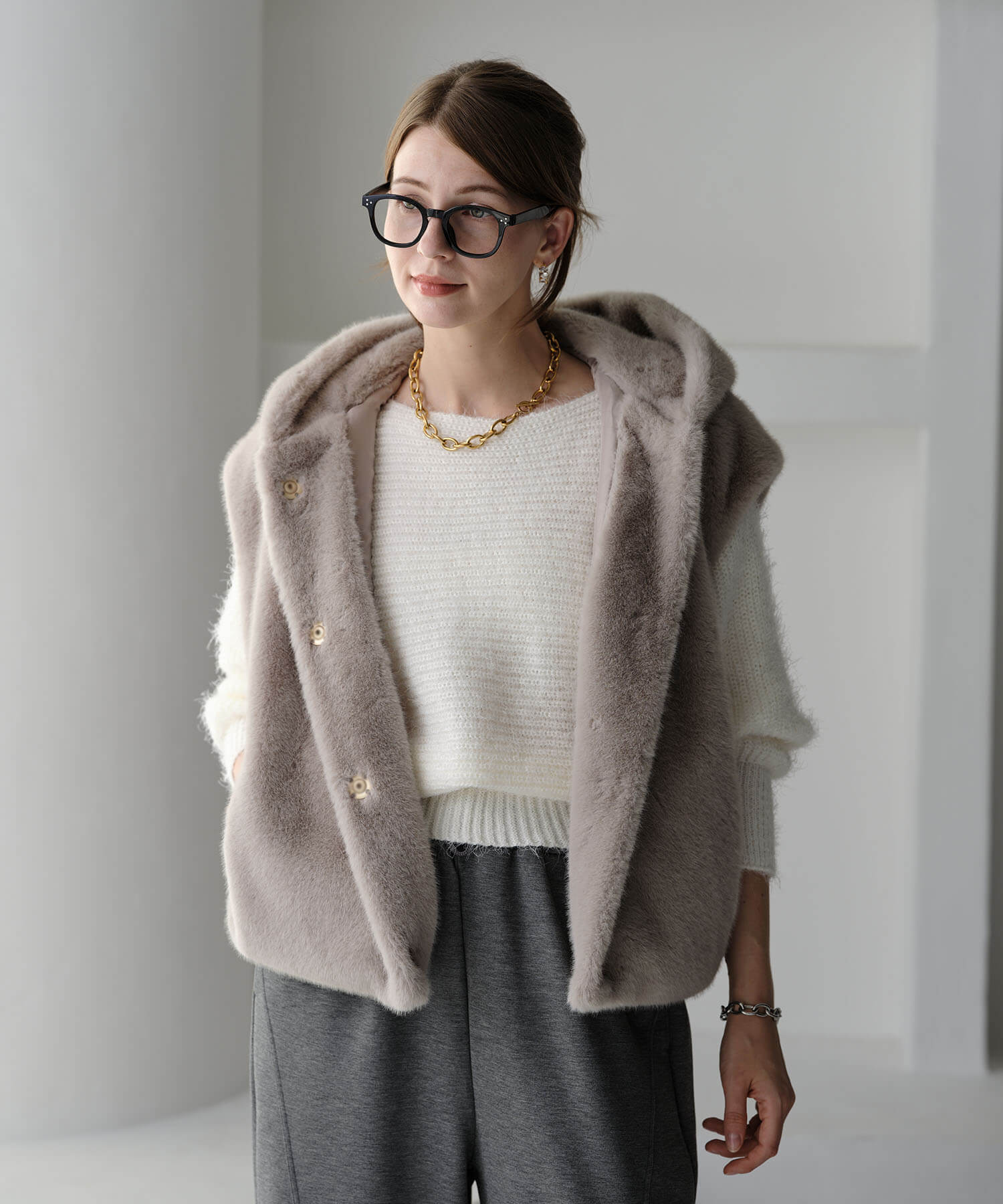 MIA(ミア)】ブライトワッシャーダブルジレ -- ZAKKA-BOX(ザッカ