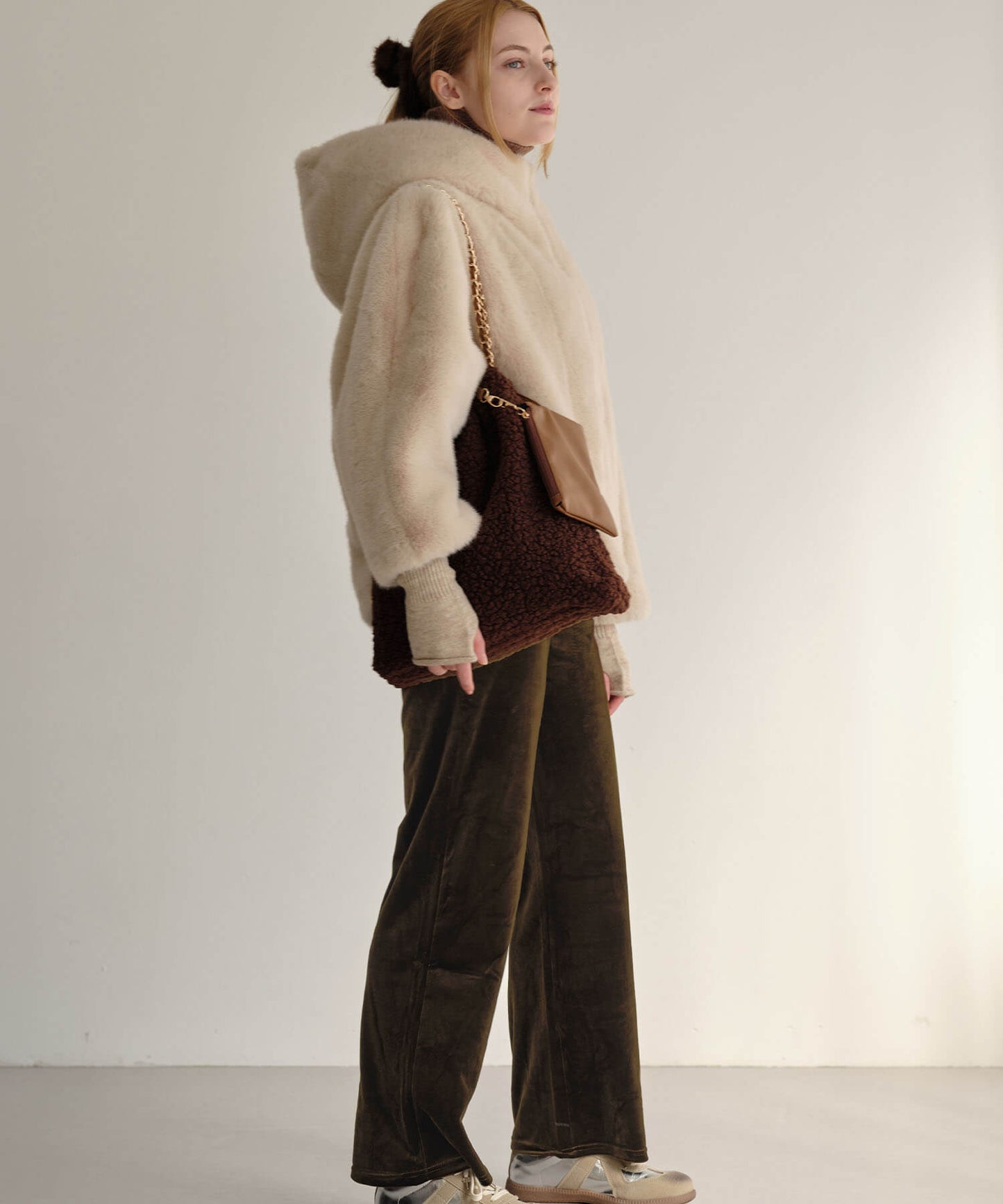 【MIA/ミア】ベロアリラックスパンツ