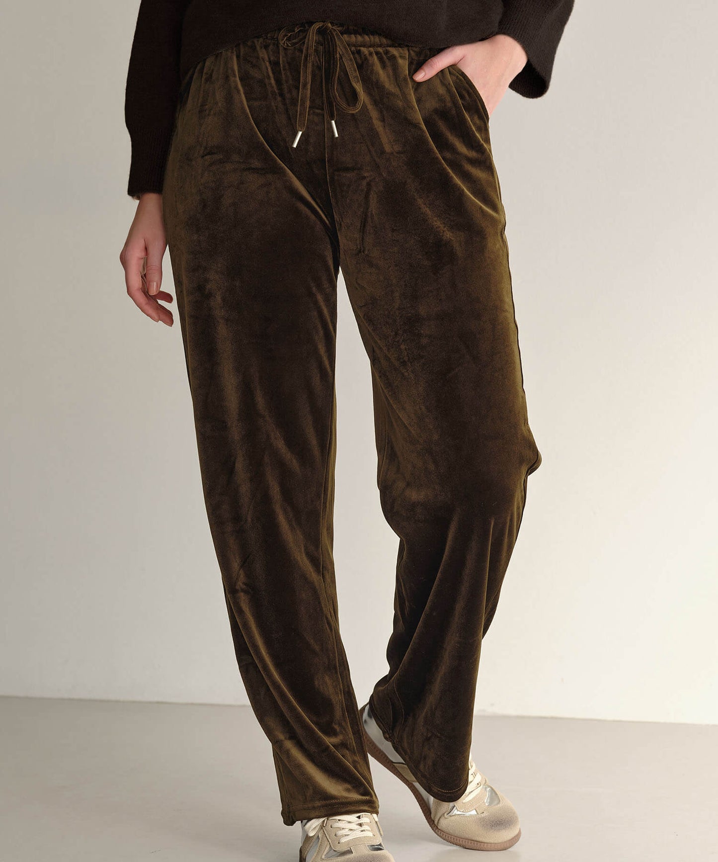 【MIA/ミア】ベロアリラックスパンツ