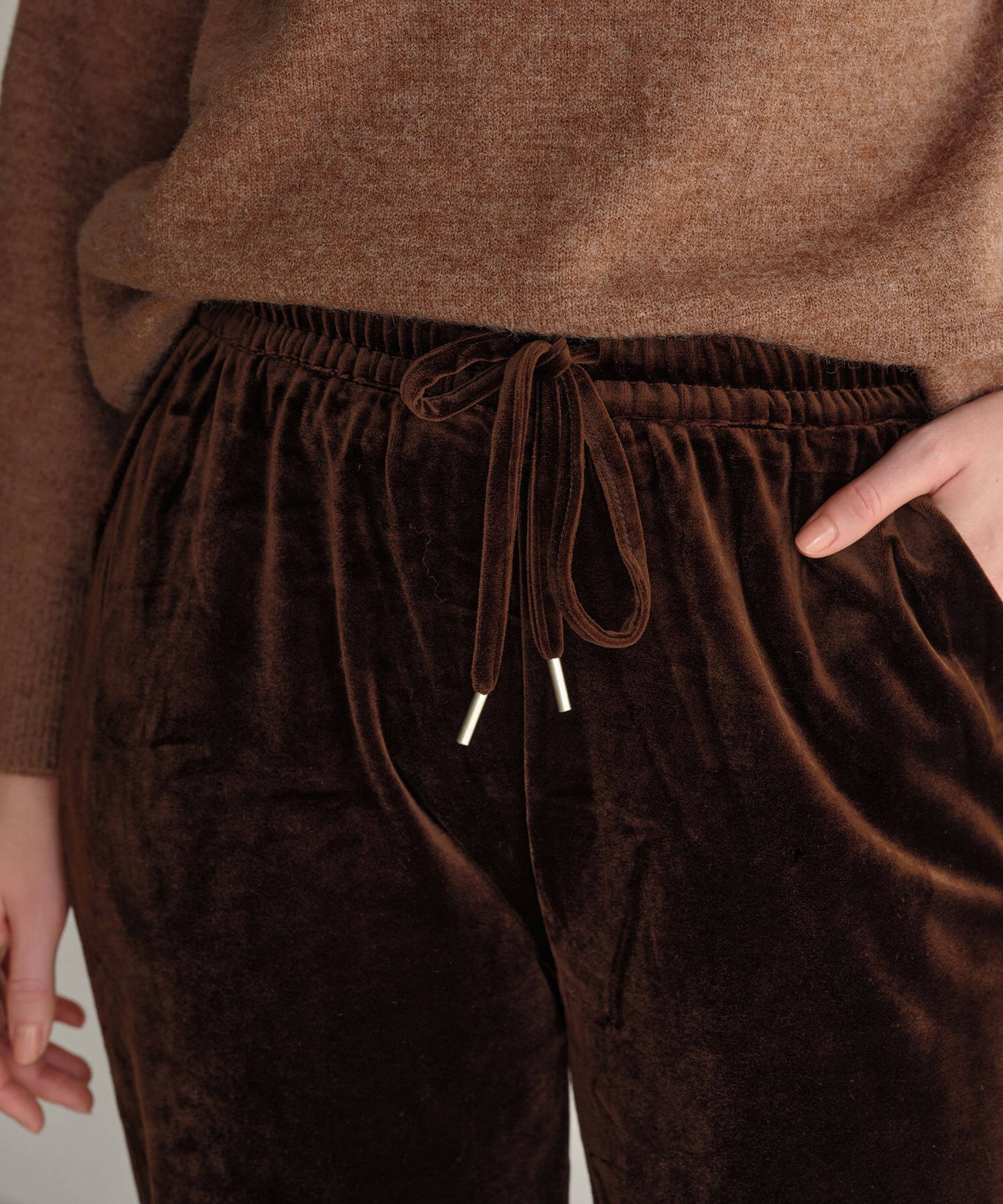 【MIA/ミア】ベロアリラックスパンツ