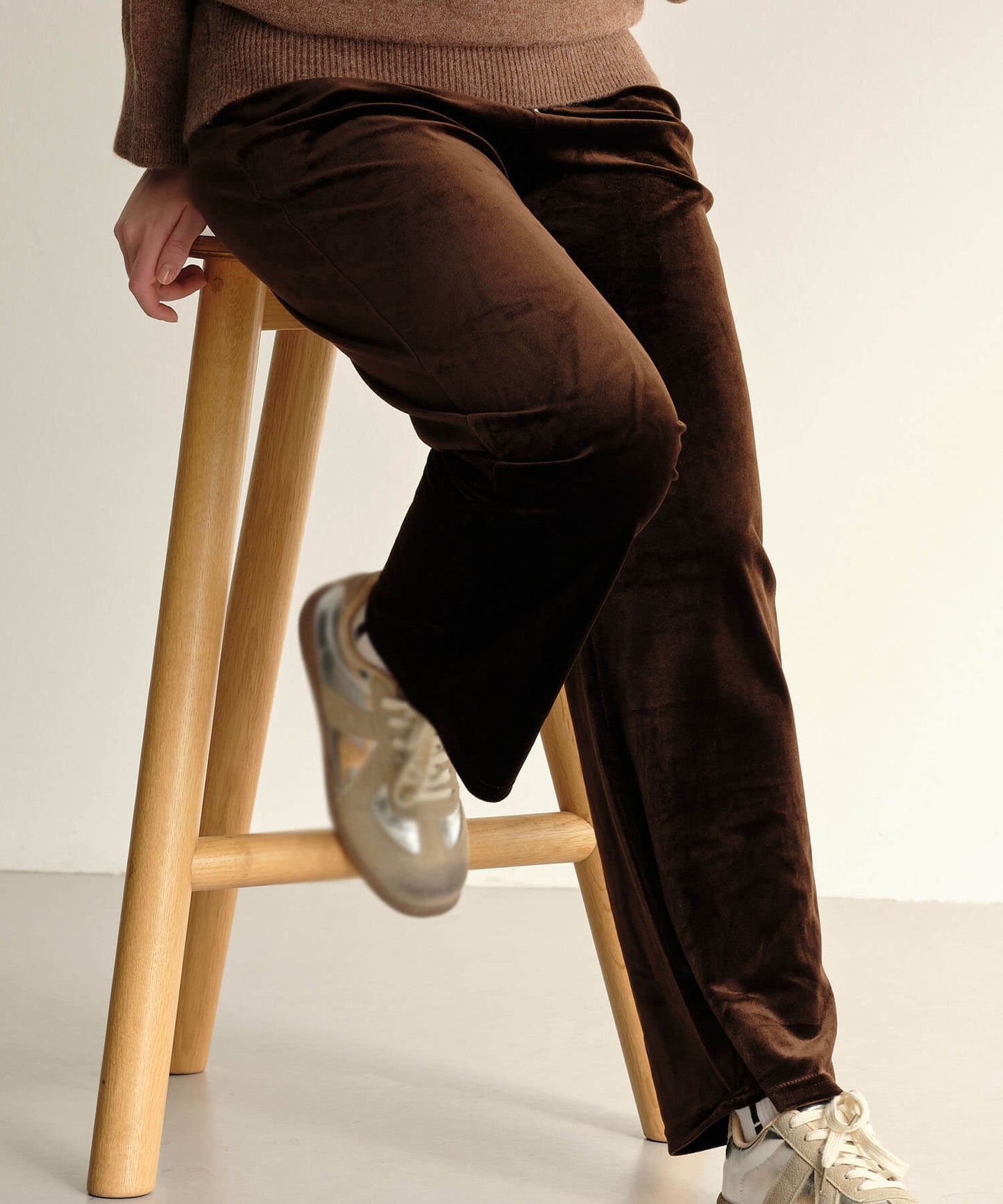 【MIA/ミア】ベロアリラックスパンツ