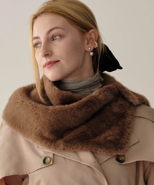 【MIA/ミア】ミンクライクファーネックウォーマー