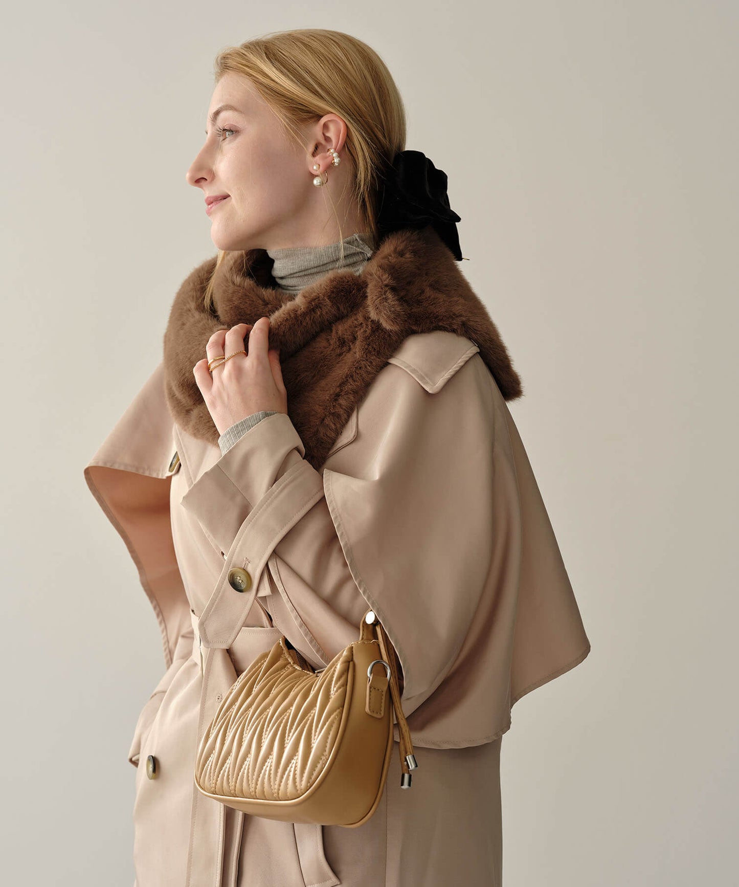 【MIA/ミア】ミンクライクファーネックウォーマー