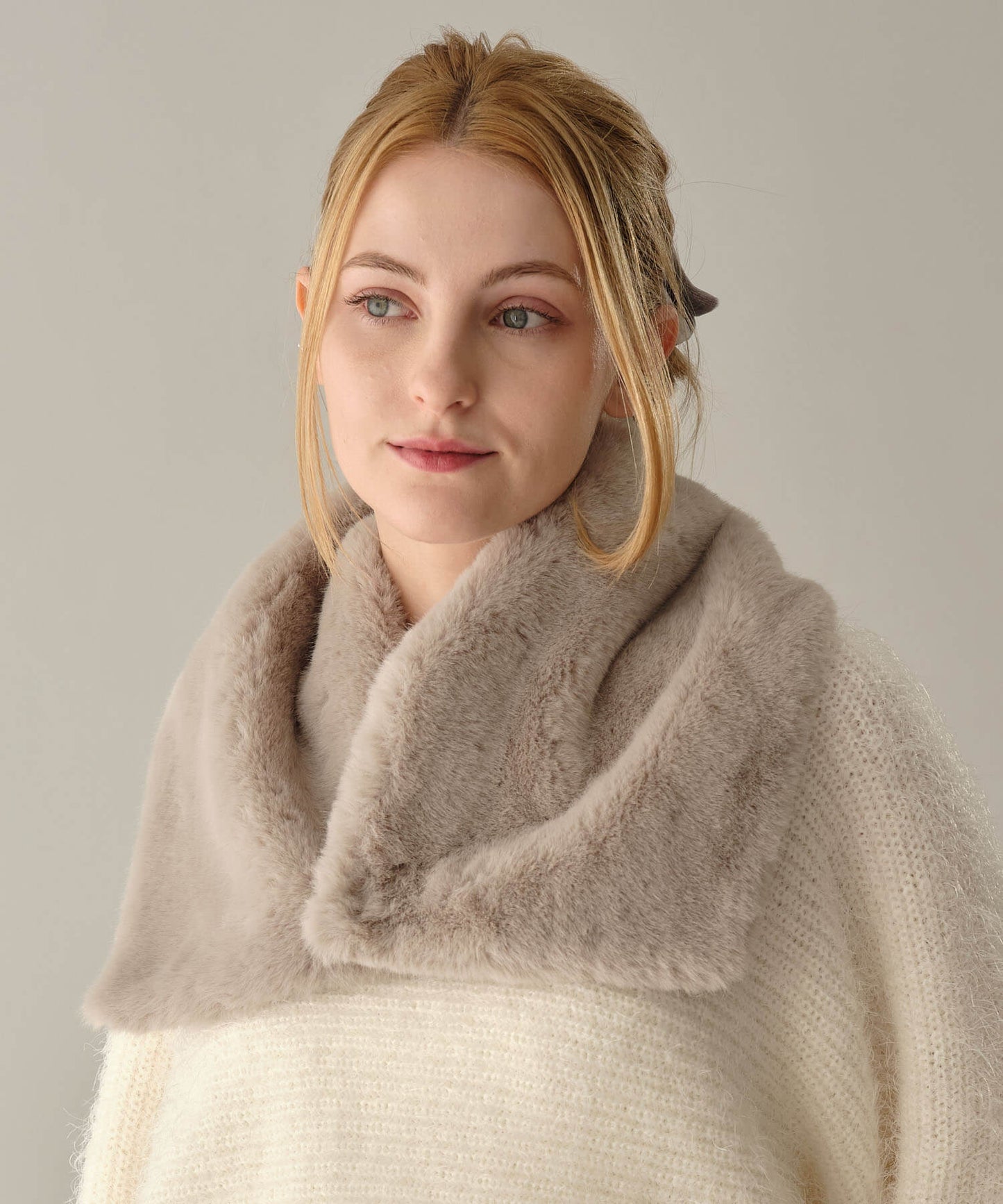 【MIA/ミア】ミンクライクファーネックウォーマー