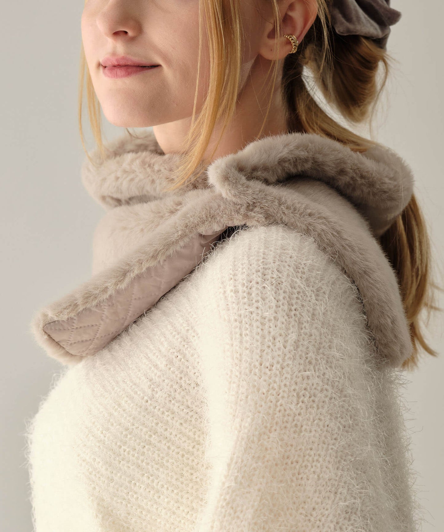 【MIA/ミア】ミンクライクファーネックウォーマー