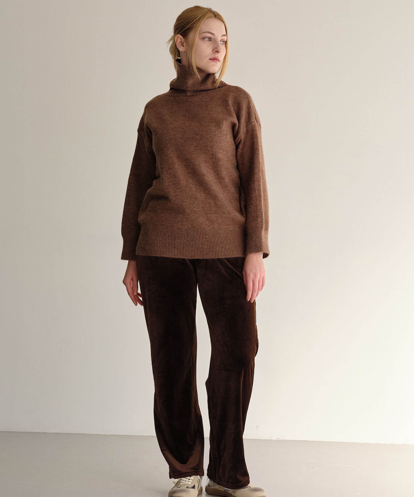 【MIA/ミア】タートルネックルーズニットPO