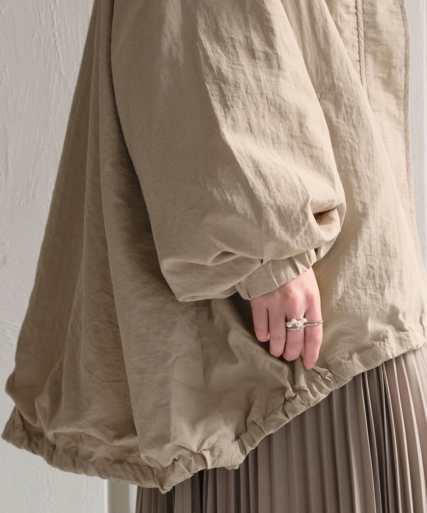 【MIA/ミア】スタンドカラーテイルライトアウター