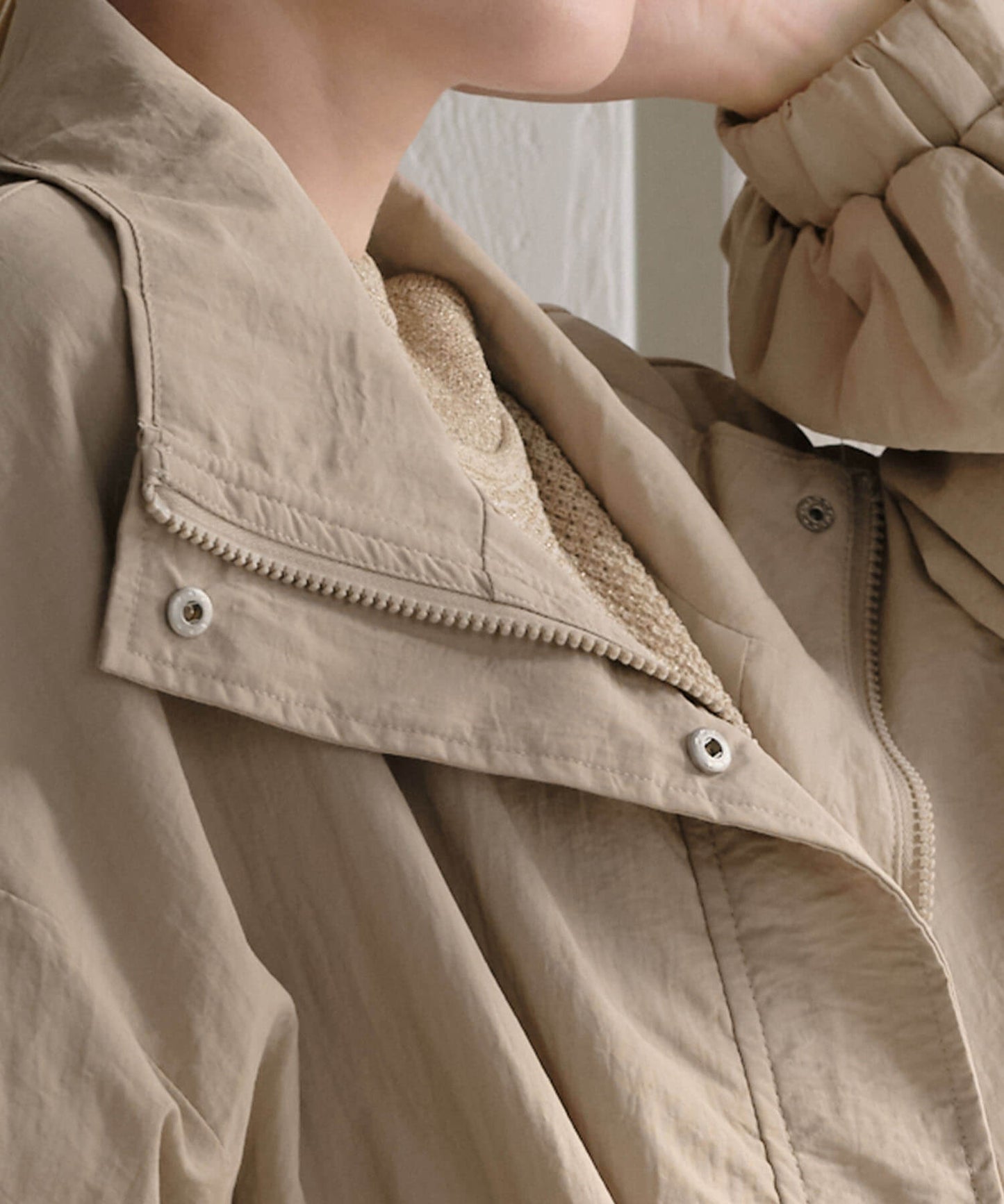 【MIA/ミア】スタンドカラーテイルライトアウター