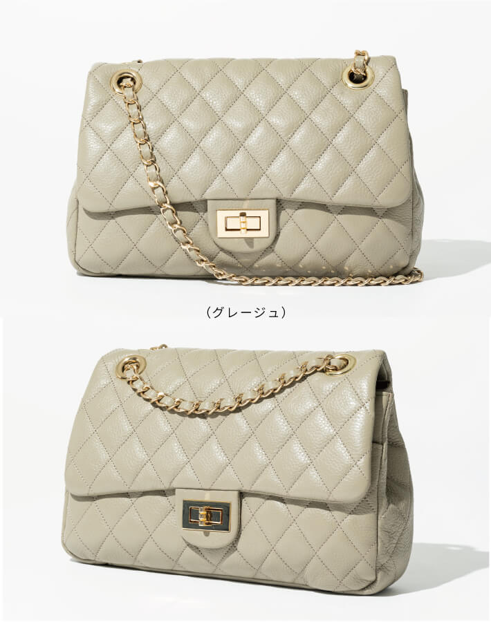 ORNELLA(オルネラ)【NOVE-17】キルティングチェーンバッグL -- ZAKKA