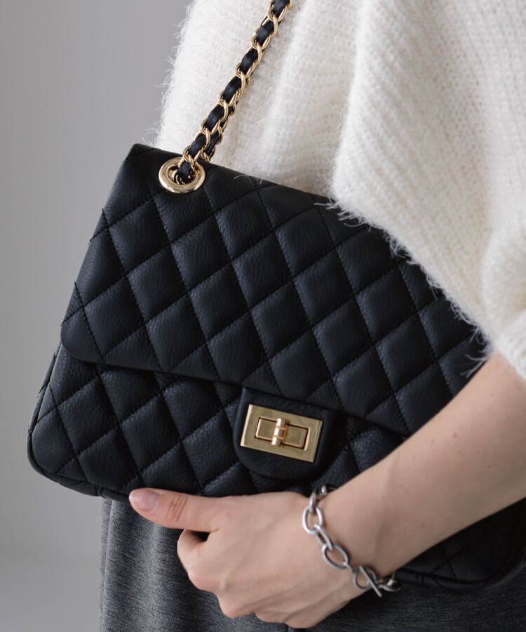 ORNELLA(オルネラ)【NOVE-17】キルティングチェーンバッグL -- ZAKKA