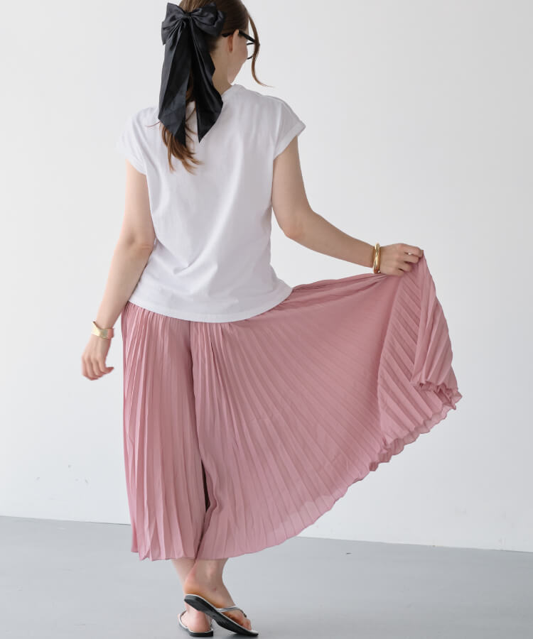 【30%OFF】プリーツキュロット