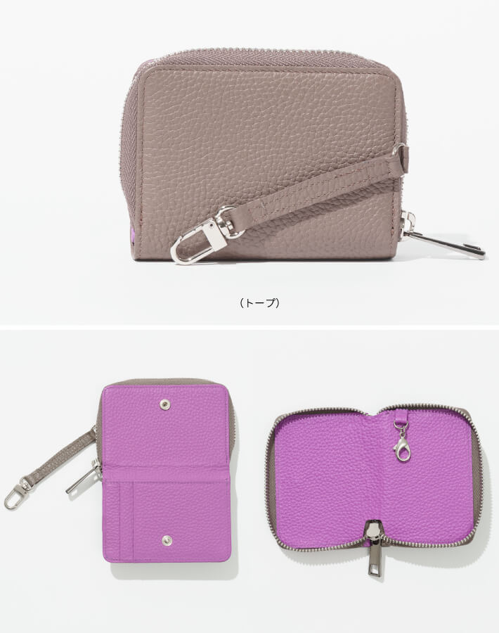 【ORNELLA/オルネラ】(BICO-21)リアルレザーバイカラースマートキー＆カードケース