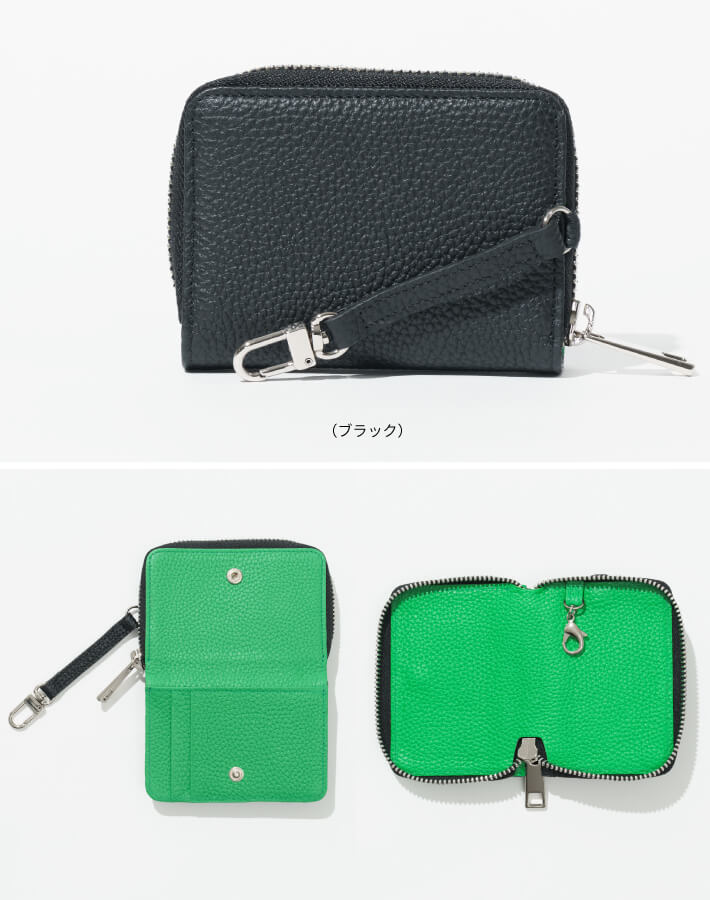 【ORNELLA/オルネラ】(BICO-21)リアルレザーバイカラースマートキー＆カードケース