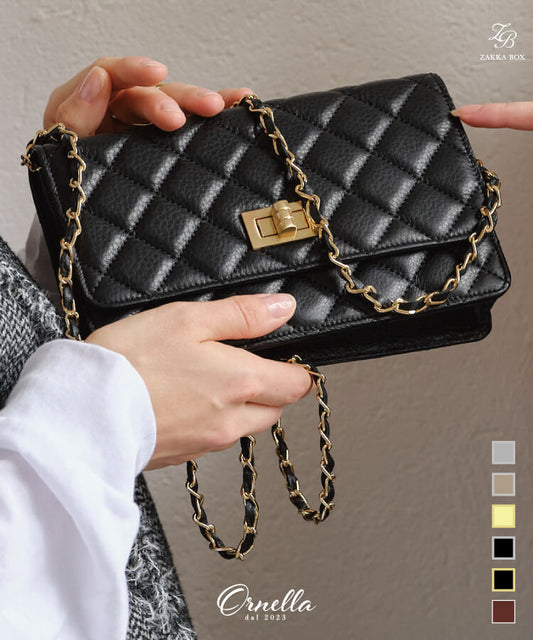 【新作早割★10%OFF】【ORNELLA/オルネラ】(NOVE-23)キルティングウォレットポシェット
